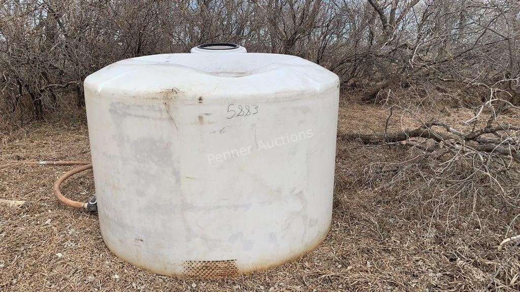 1250 Gal Water Tank w/ Valve (Off Site)
