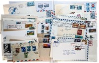 Group Of Approx. 30 Stamp Cover Envelopes, Mixed.