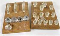 23 Antique Glass Handles & Pulls