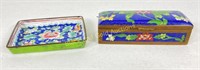 Small Cloisonné Box and Tray