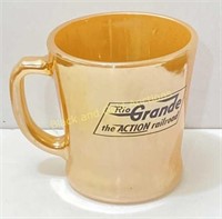 Rio Grande Railroad Fire King mug
