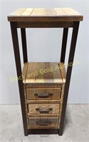 Gallerie Decor 3 Drawer Side Table