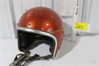 Vintage helmet - metallic orange