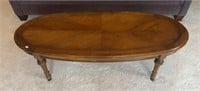 Short Wooden Coffee Table (24”L x 23”W x 16”H)
