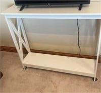 White Wooden Television Stand (TV Not Included)