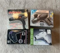 4- Hair Dryers in Boxes
