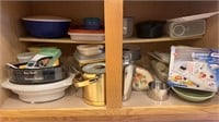 Cabinet Full of Pots, Steamer Basket, Rice Bowl,