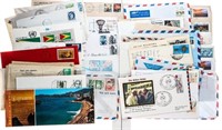 Group Of Approx. 30 Stamp Cover Envelopes, Mixed.