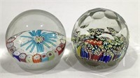 (2) Murano Glass Paper Weights