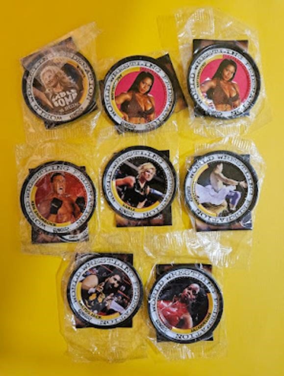 1990's WWF Irwin Katch Coins - Lot of 8