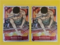 Rorronoa Zoro One Piece Card Game - Lot of 2