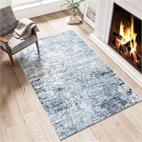 Coral 2x3 Abstract Contemporary Rug