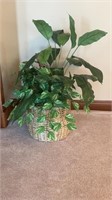 3 Greenery Artificial Plants and 2 Wall Sconce