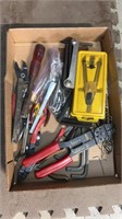 Lot of Allen Wrenches, Chisels, and Pex Clamps