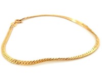 14kt Gold bracelet chain with total weight of 2.3