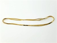 14kt Gold chain, about 29" in circumference  Weigh