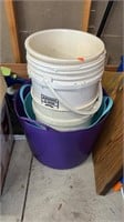 5 Gallon Buckets and Plastic Baskets