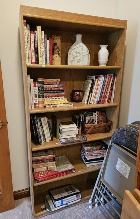 Wooden Book case(in closet) Contents not included