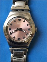 Vintage SWATCH IRONY LADY WATCH PINK DIAL