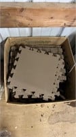 Approx. 42 Small Brown 1ft Soft Floor Squares