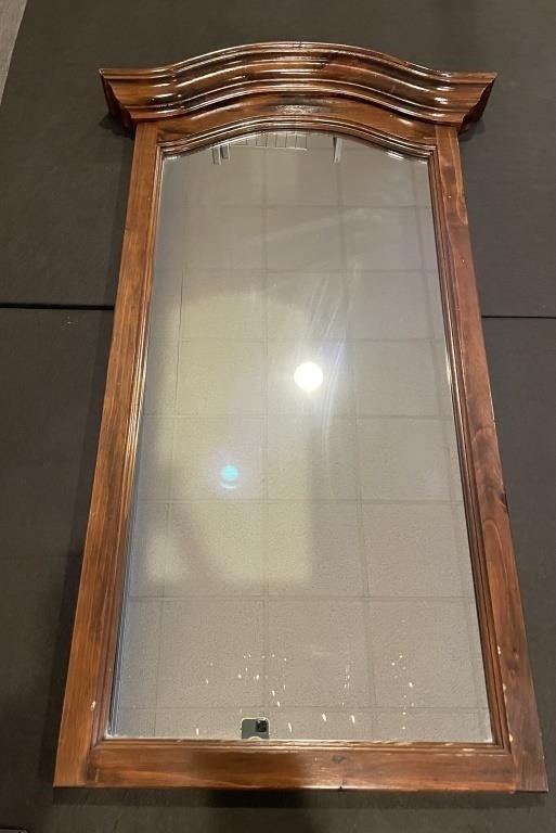 Ethan Allen Arched Wood Mirror