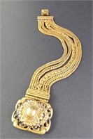 Gold Tone Woven Bracelet