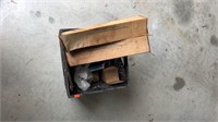 Plastic Basket w: General Motor Parts and Plates