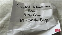 50lb Bag of Crested Wheat Grass Seed