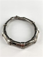 Sterling silver bracelet about 7" long, total weig