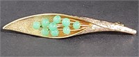 Marvella Jade Leaf Pin