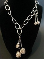 Vintage Sterling Silver Necklace Pendant