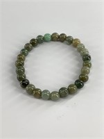 Jade bead stretch bracelet