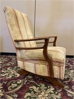 Upholstery & Wood Spring Rocking Chair