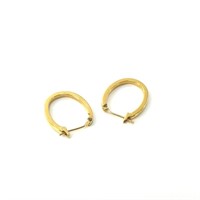 14kt Gold electroplate earring set