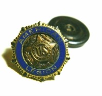 RARE Vintage Sterling Silver American Legion Pin