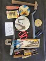 Rasp, Various Hand Tools, Box Cutter, etc