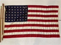 48 Star United States Flag & Pole