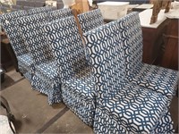 Designer Parsons chairs
