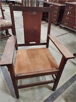 Stickley chair, burned in mark