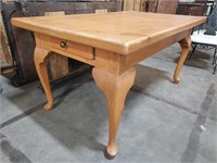 Custom made pine harvest table