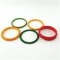 Collection of bangle bracelets