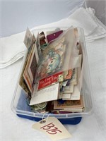Tub of Old Postcards Greeting Cards