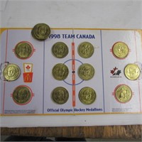 MCDONALD 1998 TEAM CANADA OLYMPIC MEDALLIONS