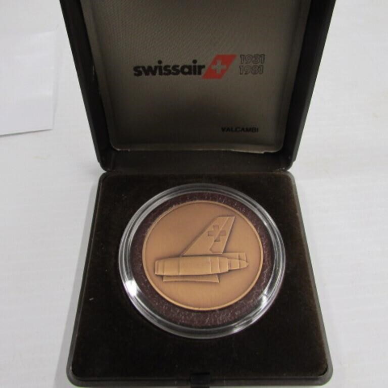 SWISSAIR 50 YEAR MEDALLION