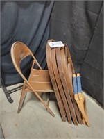 Vintage Wooden Church Chairs, others-6