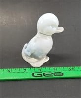 Fenton Frosted Duck 3.5 tall