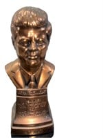 JFK Bust 1964 B.M.P. Bronze Brass
