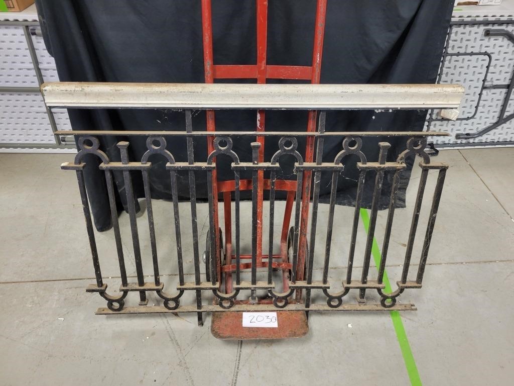 Solid Iron Fence Piece 48"x36"