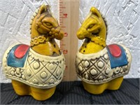 Vintage Ceramic Yellow Horse S&P Shakers