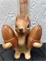 Ceramic Squirrel Holding Nuts S&P Shaker